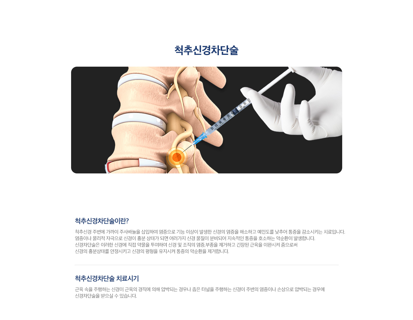 척추신경차단술